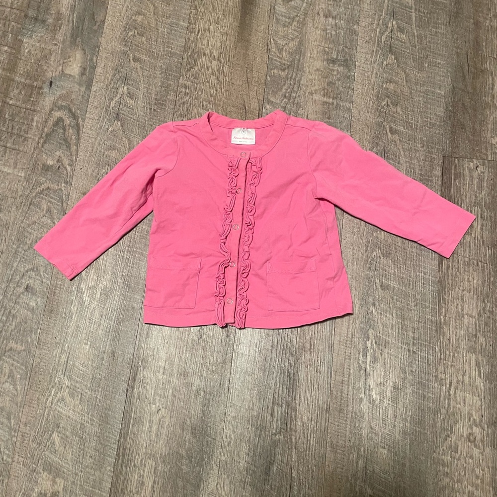 Hanna Andersson pink cardigan sweater